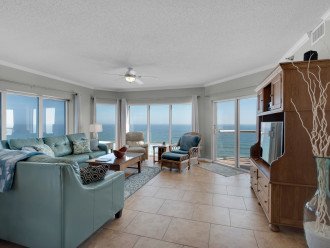Spacious living space with panoramic views of the Gulf