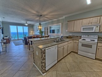 Kitchen is very spacious with everything you will need to prepare meals