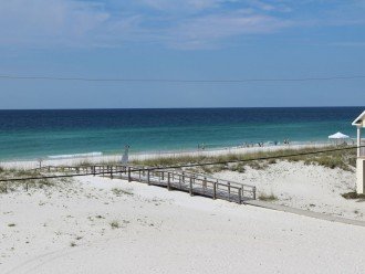 Wide sweeping views of Gulf of Mexico from our double deck balconies