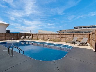 34x16 private pool, can be heated during cooler months