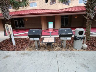 Gas grill area.