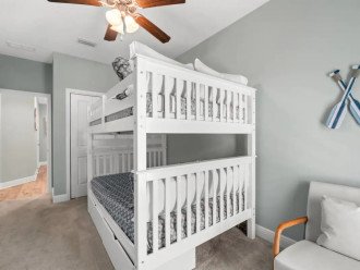 Bedroom 2 with Full Size Bunk Bed