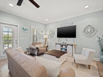 Spacious Living Room with Coastal Decor
