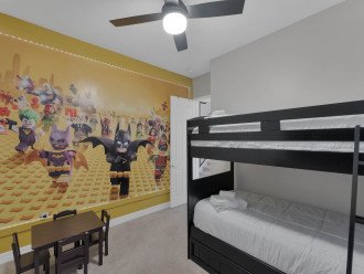 Lego Theme room with twin over twin bunk and trundle