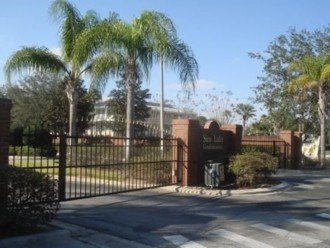 Gated community. Operates with codes so you come and go any time