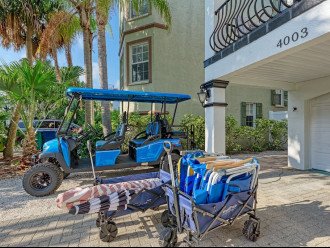 Bintelli Golf Cart 6P Electric Available for Rent . We include beach furniture and carts at N/C