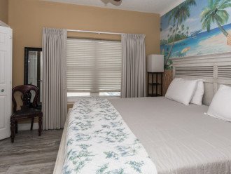 Guest Bedroom with Ensuite Bath and Views of the Beach and Pier Park