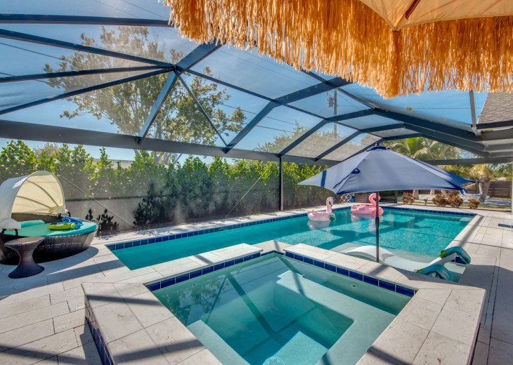 Heated Pool and Spa in Cape Coral Florida Vacation Rental