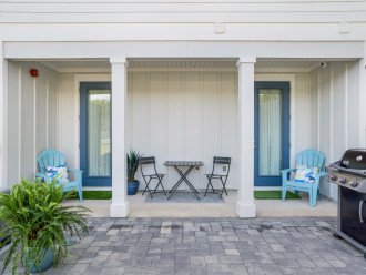 Relax on the back patio while grilling a home-cooked meal for the family.