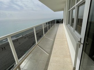Ocean view of the entire east facing balcony stretch