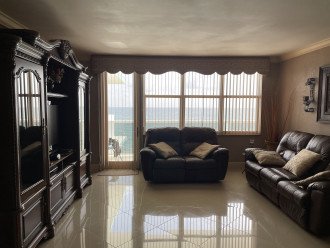 Living room and balcony east door