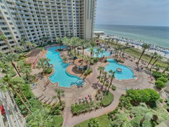 Beautiful view of the pool and gulf!