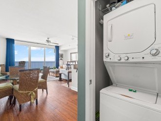 Washer and dryer in the condo