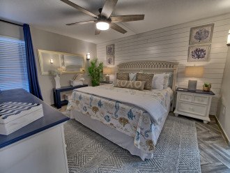 Completely updated with new king master mattress and luxurious bedding