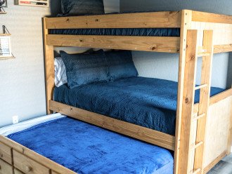 Bunk beds with Twin size trundle shown