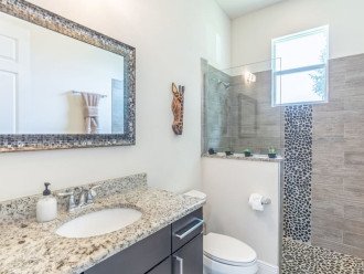 Bathroom shared by king and queen bedroom.