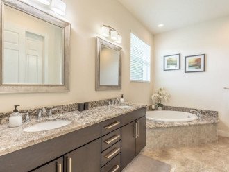 Master bathroom - jacuzzi tub and walk in shower.