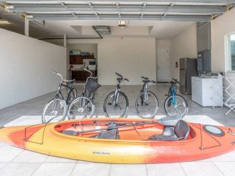 5 bikes and a 2-person kayak are available for your use.