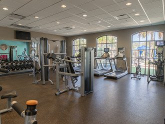 The fitness center is a great place to start or end your day.