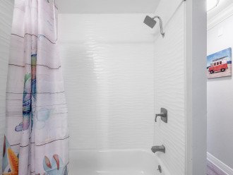 Shower with Bathtub in shared bathroom