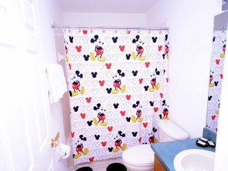 Mickey bathroom #3 between princess and cars bedroom