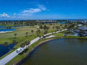 View of the intercoastal at the resort and golf course