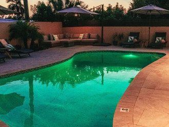 Heated Pool with LED Light