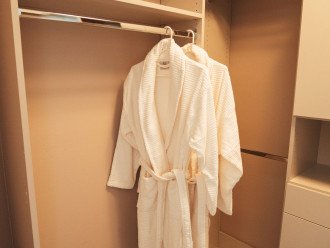 Walk-in Closet & Spa Bathrobes (Master Suite)