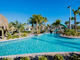 Relax on the Lazy River or Enjoy Waterslide at the Oasis Club