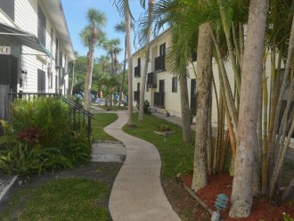 You will enjoy a quiet, well maintained condo complex with that old Florida charm.