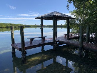 Enjoy sunrises with your morning coffee on the dock and the sunset with a Martini on the beach! The dock is a great spot to get a bit of shade, read a book and often ends up being a favorite with many guests.
