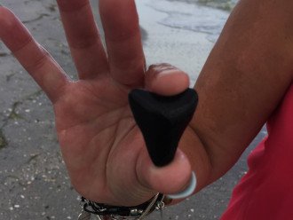 Manasota Key is also a very popular destination for shark tooth hunters. They are usually much smaller than this find, but sometimes you get lucky like this guest did if you get out on the beach early enough.
