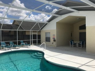 Pool Area with Deck: AM hours with Loungers