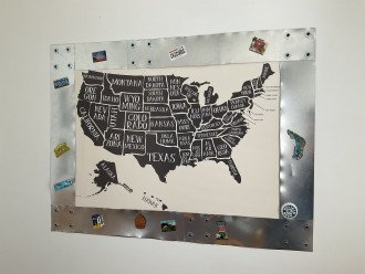 Leave your mark map/magnetic frame