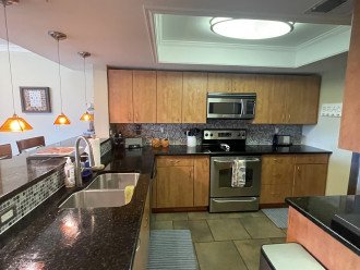 Kitchen and bar area- stainless appliances