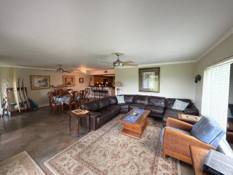 Open concept family and dining room