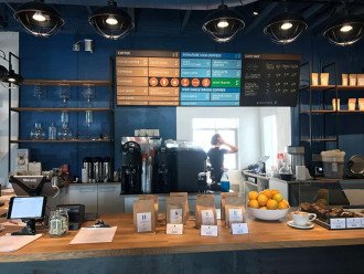 Two blocks from home is Rooster's Coffee, named one of Tampa's best coffee shop.