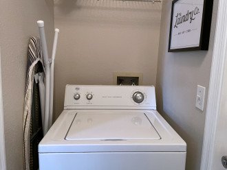 Large Washing Machine in Laundry Room