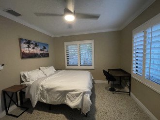 Cozy second bedroom with queen bed and on suite