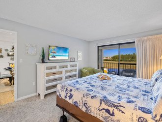 Master Bedroom offers a king bed.