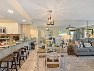 Open floor plan makes sure everyone is part of the fun, while allowing space for everyone.