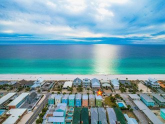 Zelie Beach Paradise House is located on the east end of PCB, sleeps 12 and offers 3 bedrooms w/ a loft. 3.5 Baths and a heated private pool.