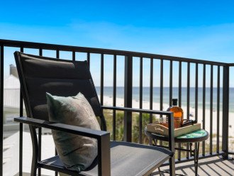 Enjoy the view of the Gulf for morning coffee, afternoon cocktails - the view is amazing.
