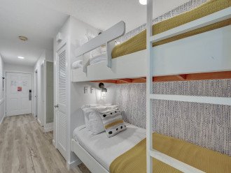 The bunk beds each have their own light switch - the perfect spot to read a bed time story.