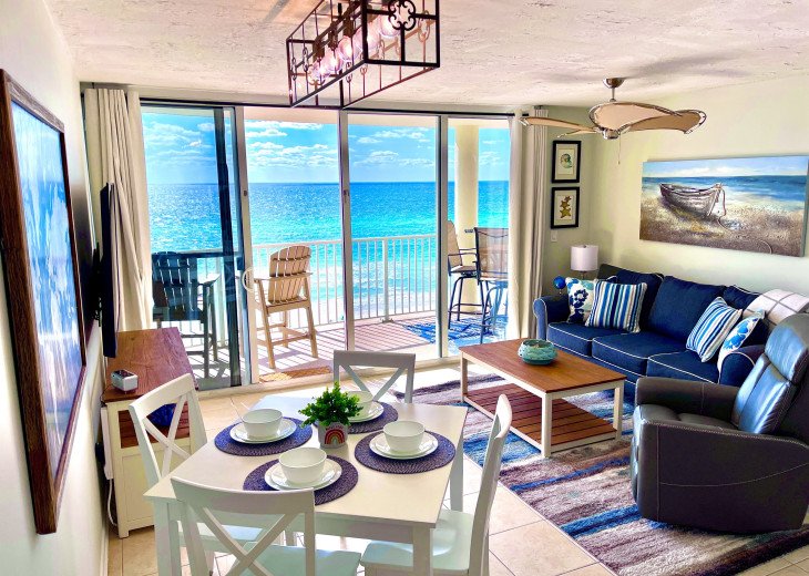 Beautiful Gulf views from the Kitchen and Living room