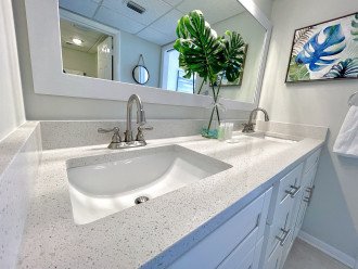 Updated vanity with dual sinks