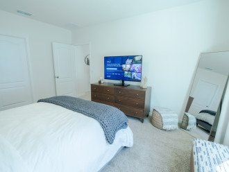 Bedroom 1 w/ 42 Inch Smart TV