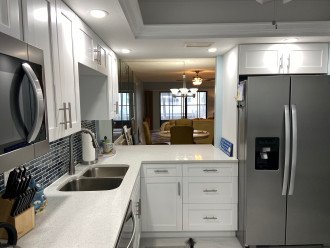 Large fridge with ice maker and water in door