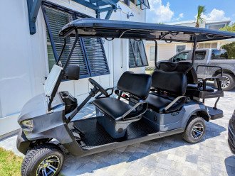 6-seater golf cart comes with house - liability waiver required