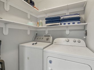 Beach towels included! As well as a full laundry room.